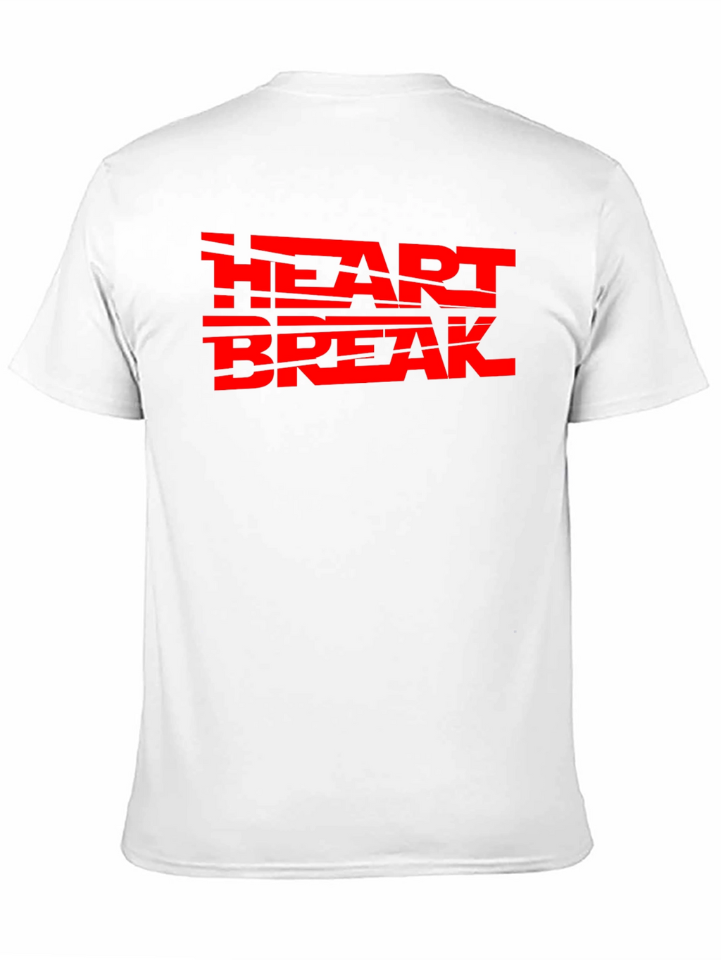 Heartbreak Red Graphic Print Black Tee