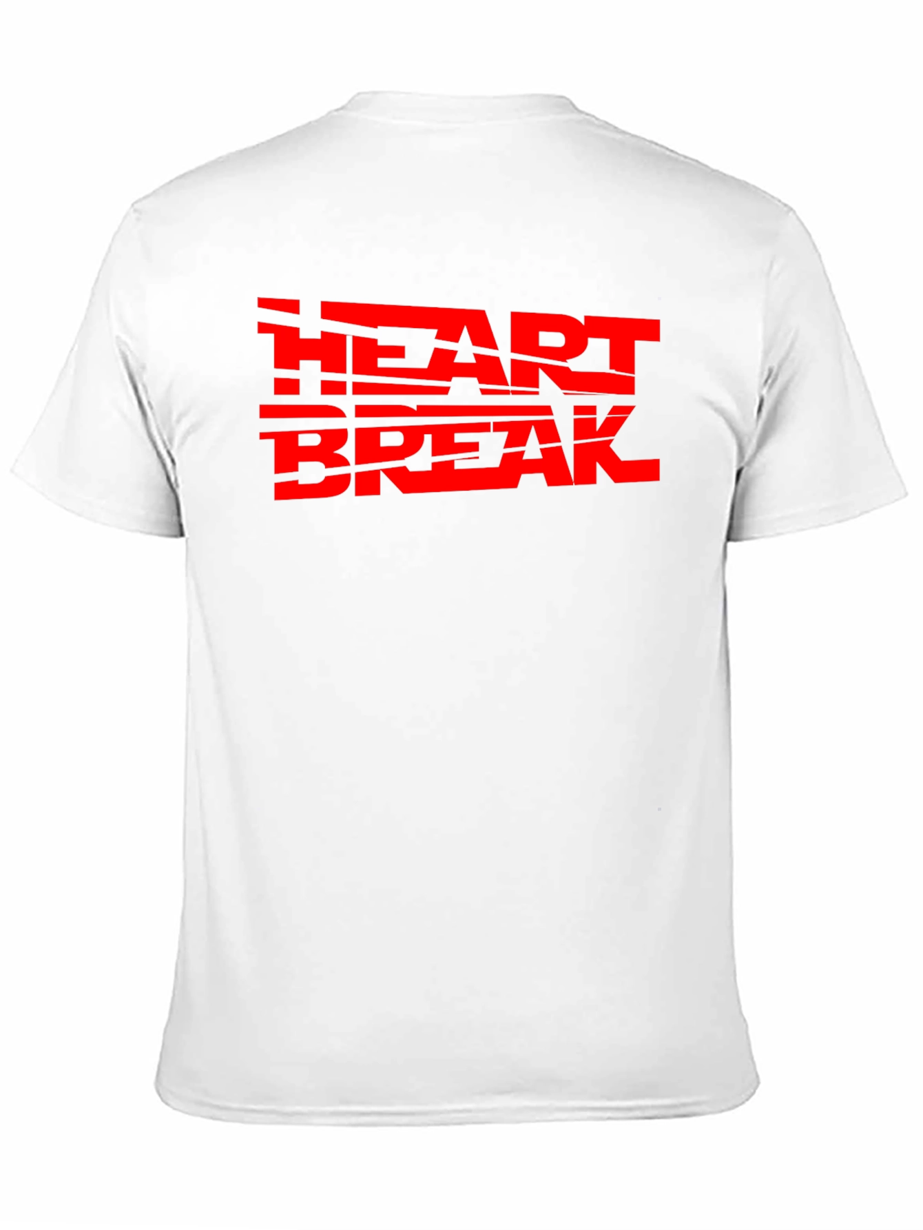 Heartbreak Red Graphic Print Black Tee
