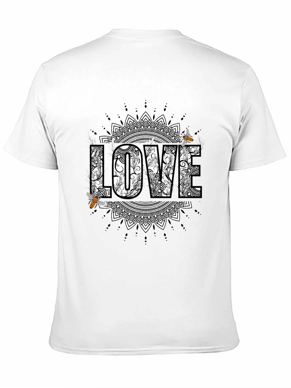 Love & Bees Graphic Tee - Black Crew Neck