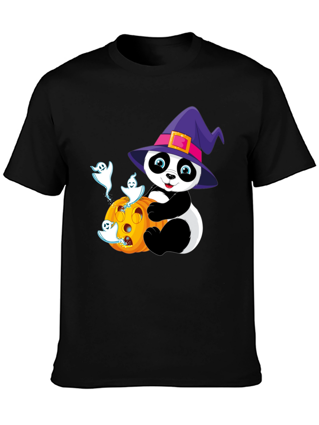 Halloween Panda T-Shirt - Spooky Cute Design