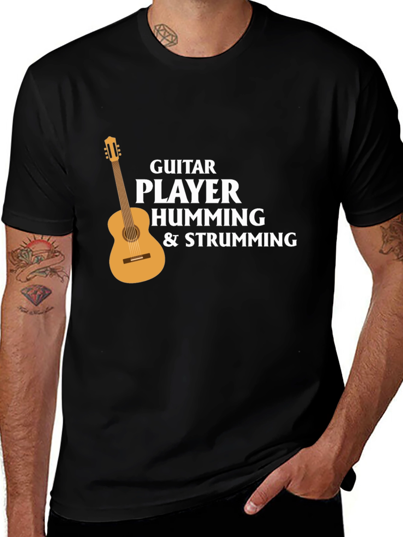 Guitar Player Graphic Tee - Music Lover T-Shirt