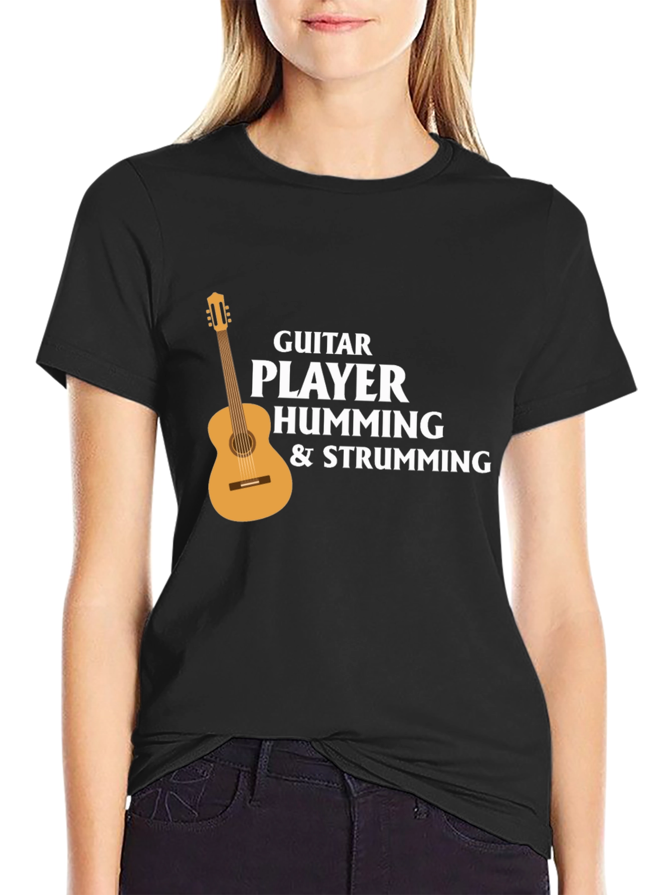 Guitar Player Graphic Tee - Music Lover T-Shirt