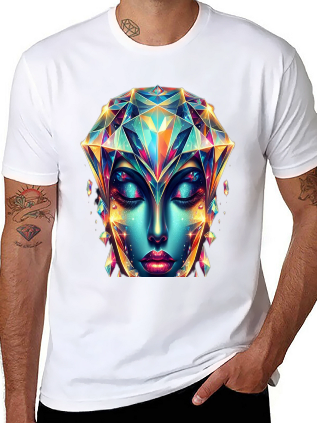 Crystal Diamond Woman Graphic Tee