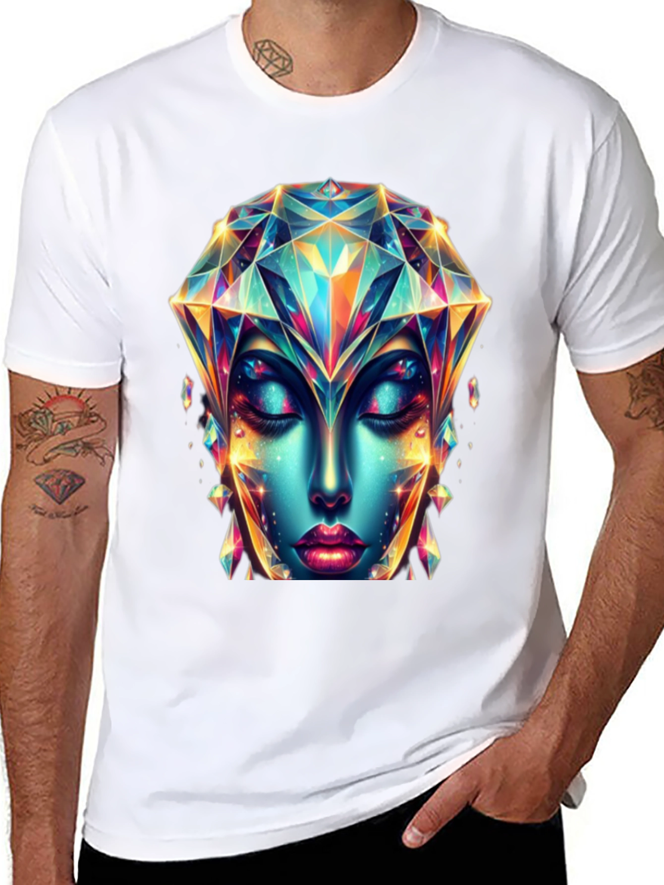 Crystal Diamond Woman Graphic Tee
