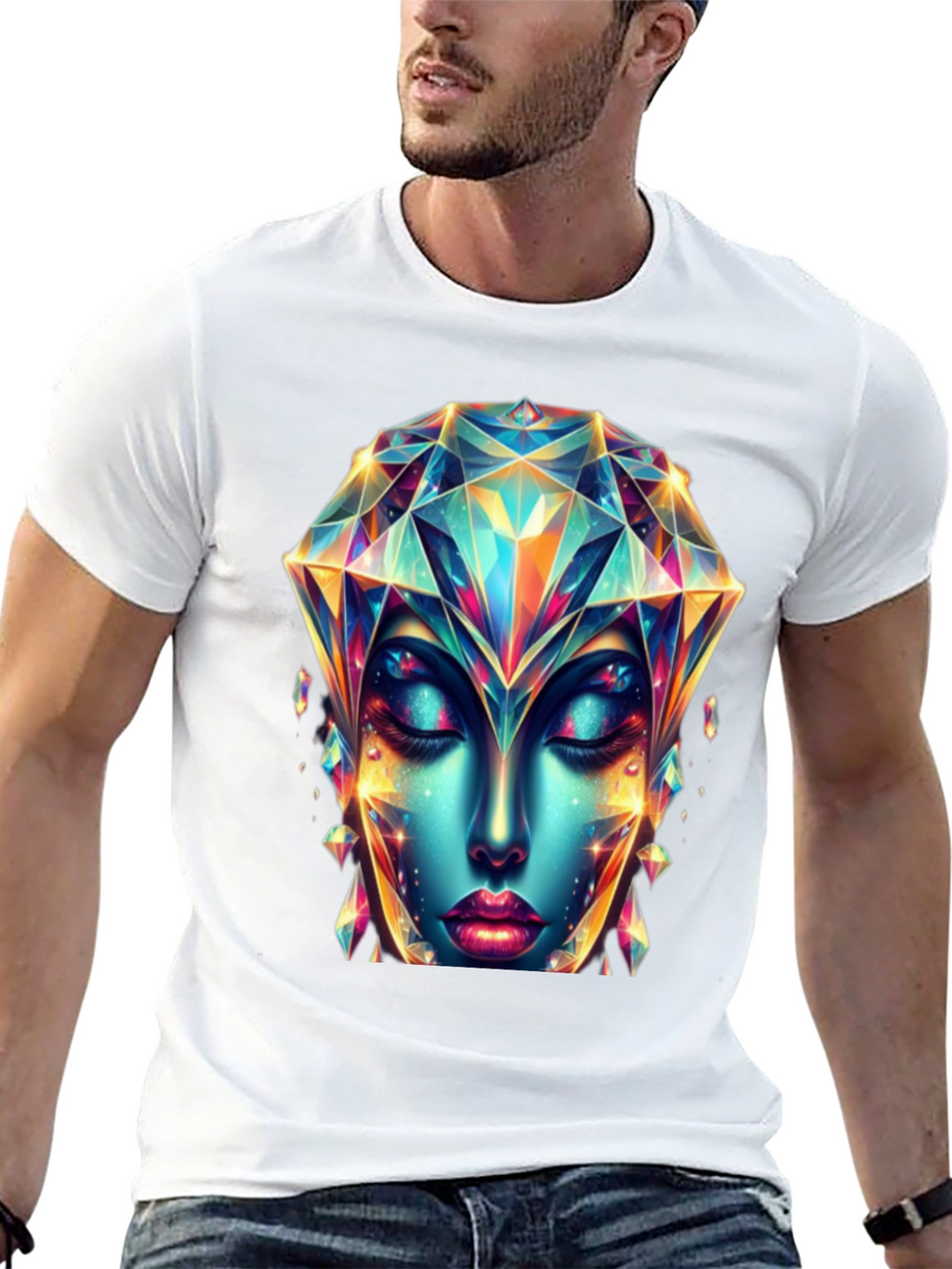 Crystal Diamond Woman Graphic Tee