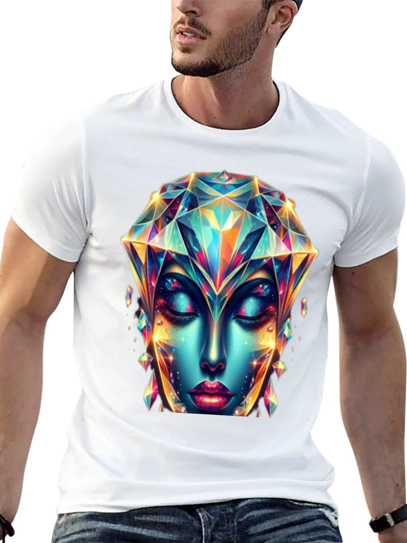 Crystal Diamond Woman Graphic Tee
