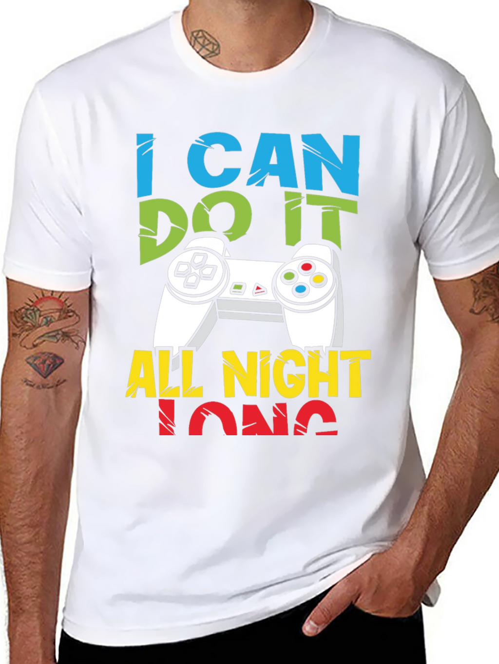 I Can Do It All Night Long Gaming T-Shirt