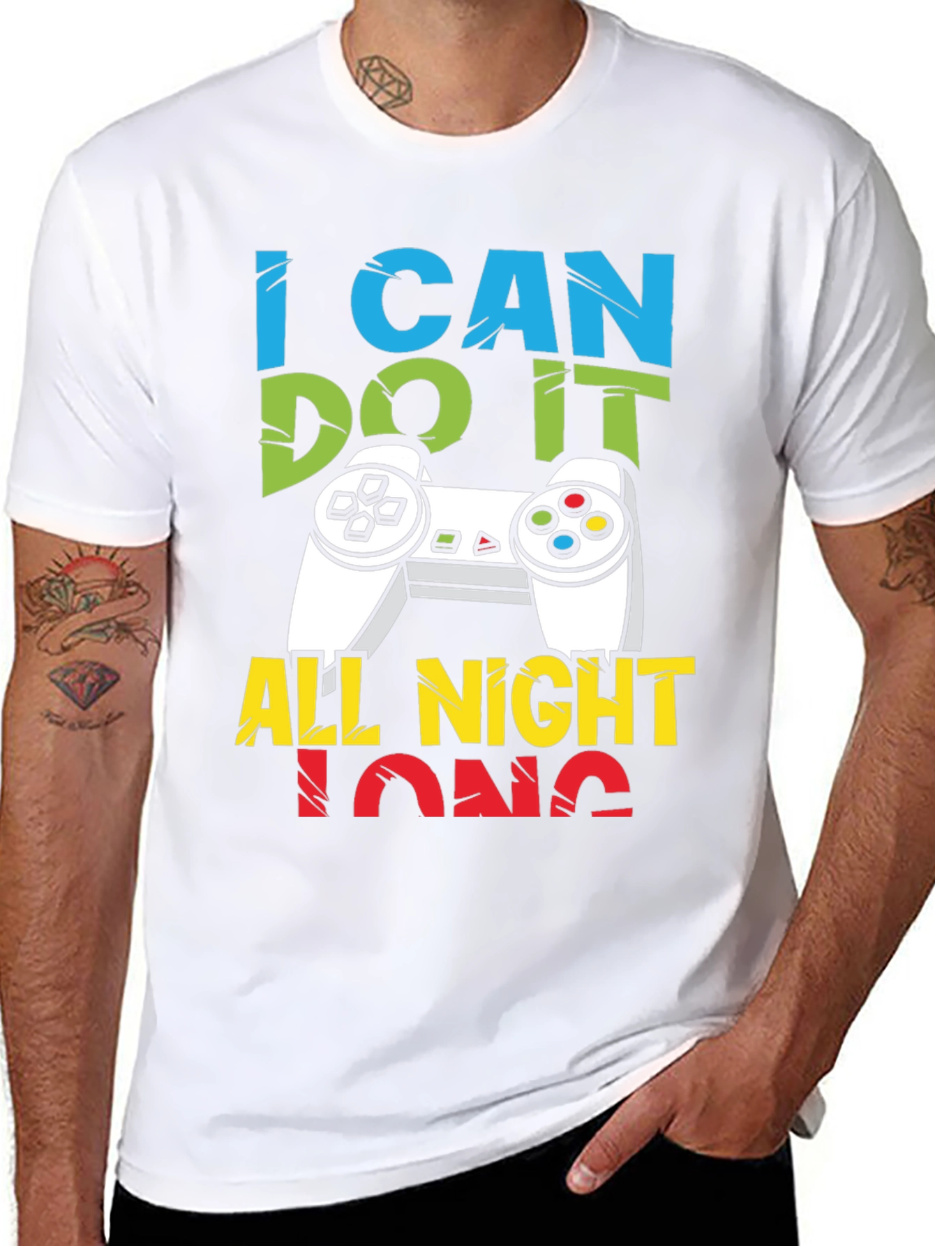 I Can Do It All Night Long Gaming T-Shirt
