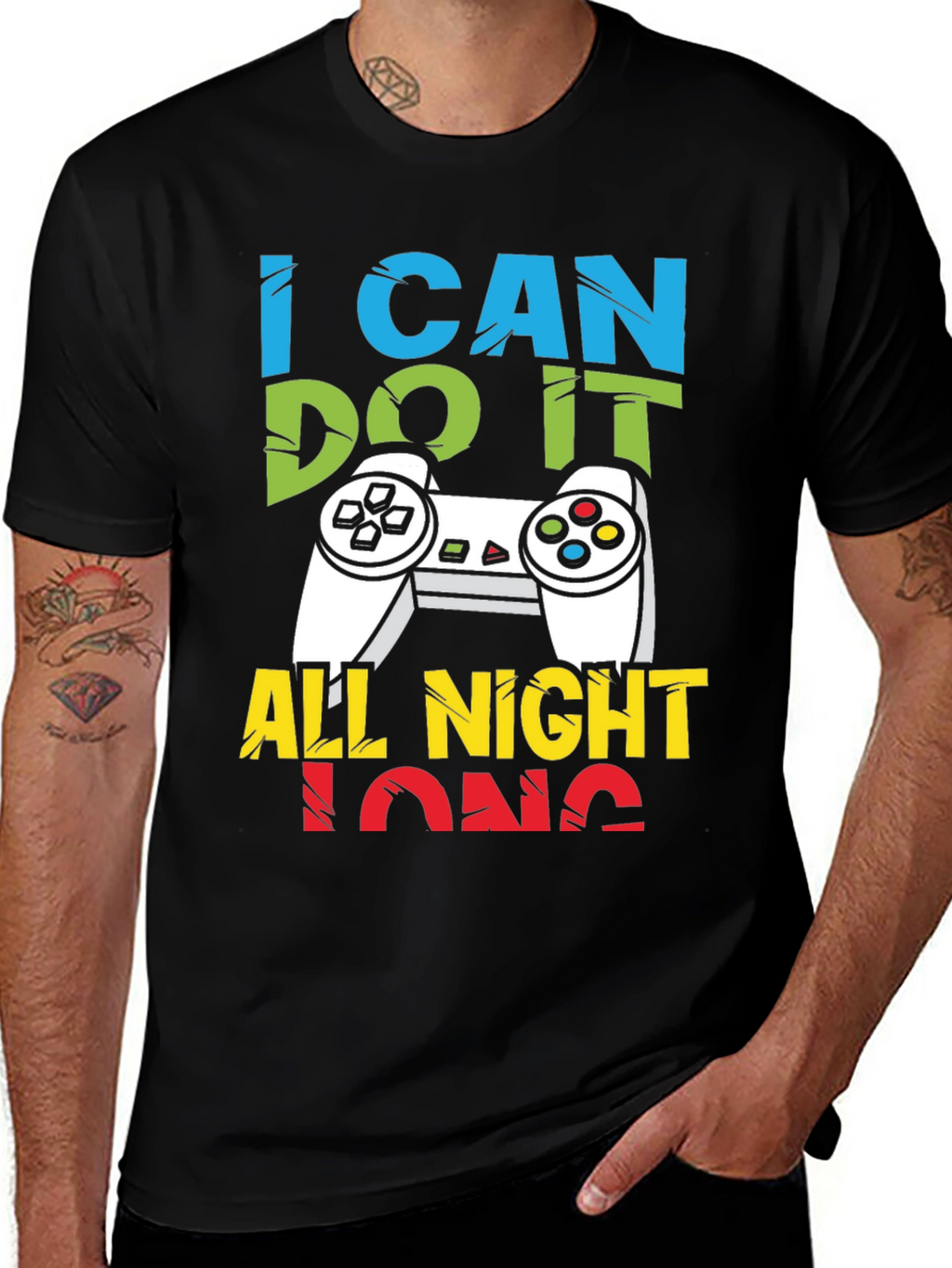 I Can Do It All Night Long Gaming T-Shirt