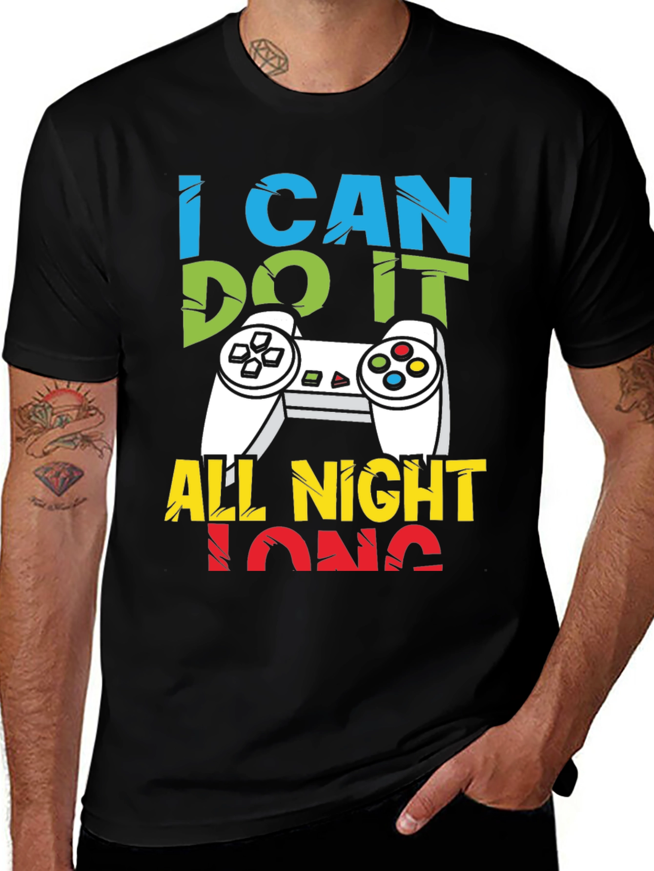 I Can Do It All Night Long Gaming T-Shirt