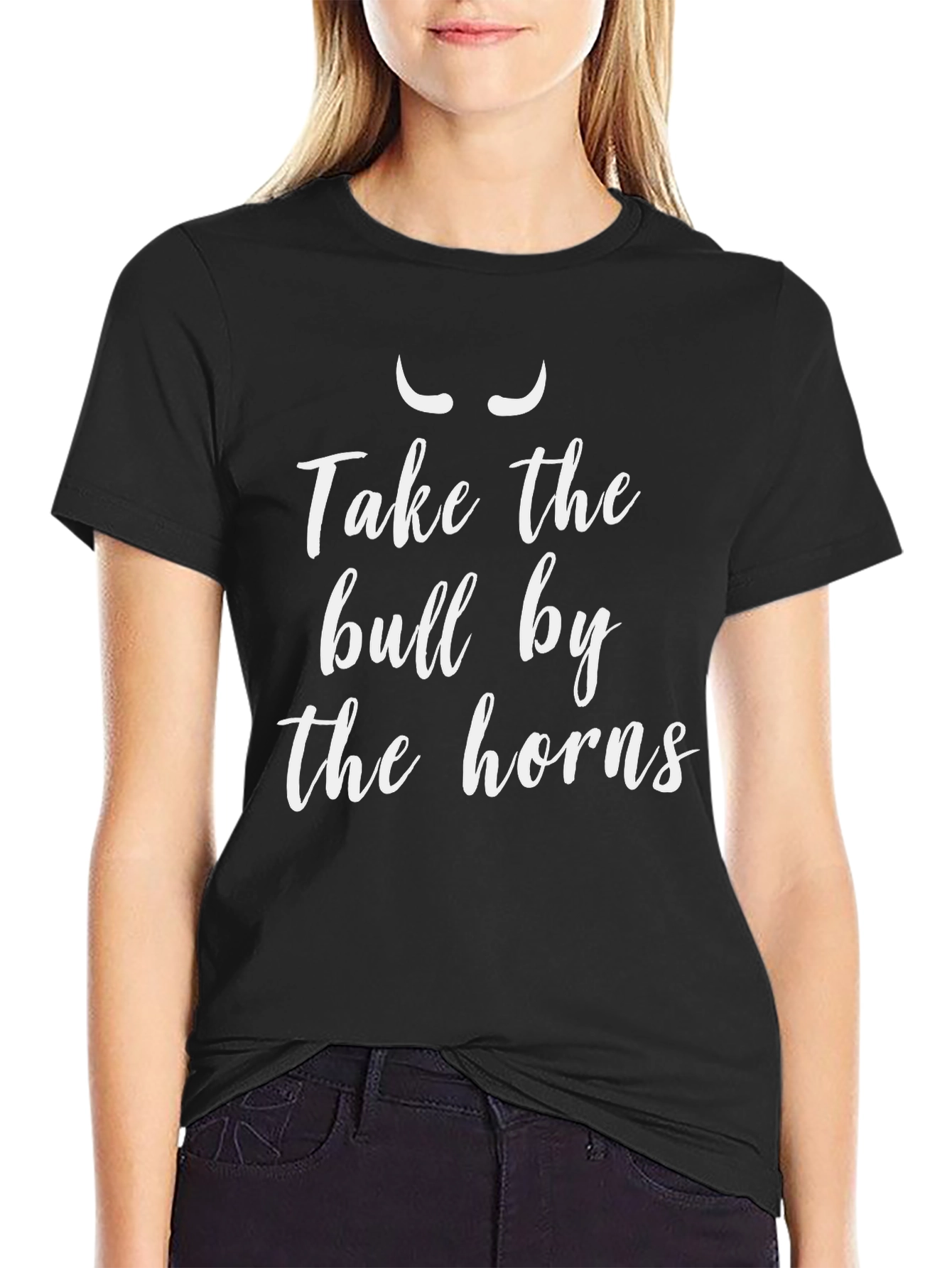Take the Bull by the Horns Black T-Shirt