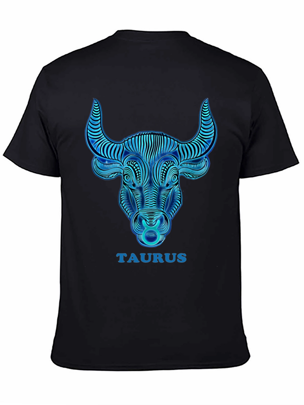 Taurus Zodiac Graphic T-Shirt - Black
