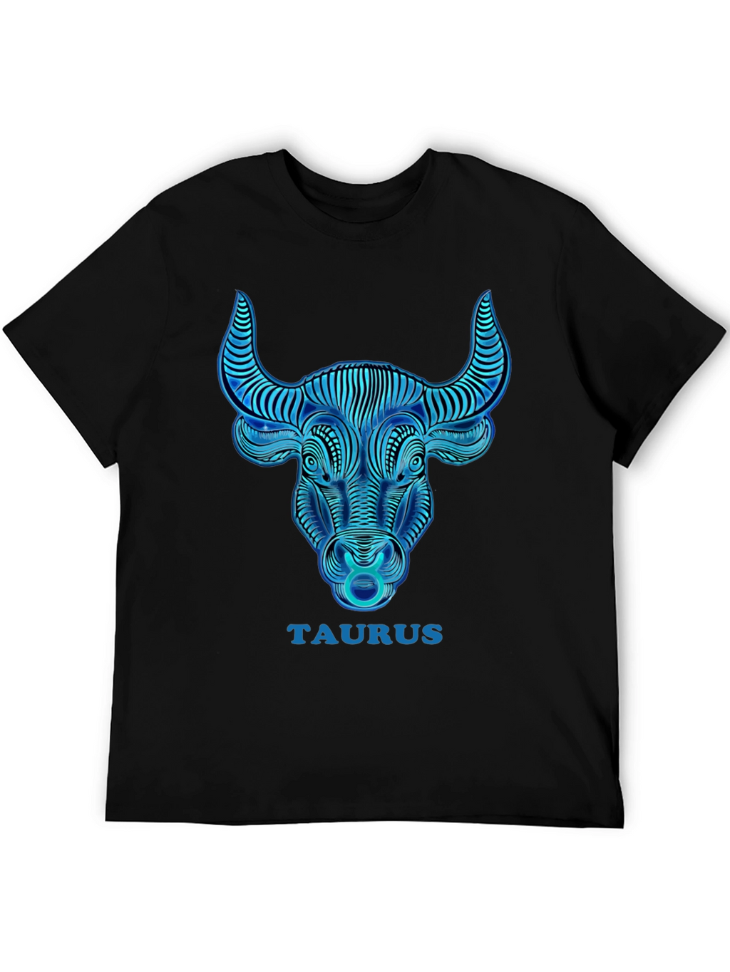 Taurus Zodiac Graphic T-Shirt - Black