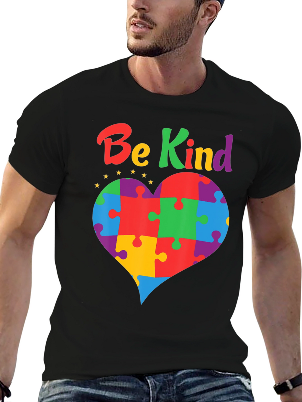 Be Kind Autism Awareness Heart T-Shirt