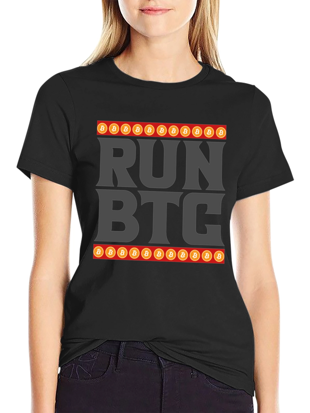 Run BTC Crypto T-Shirt