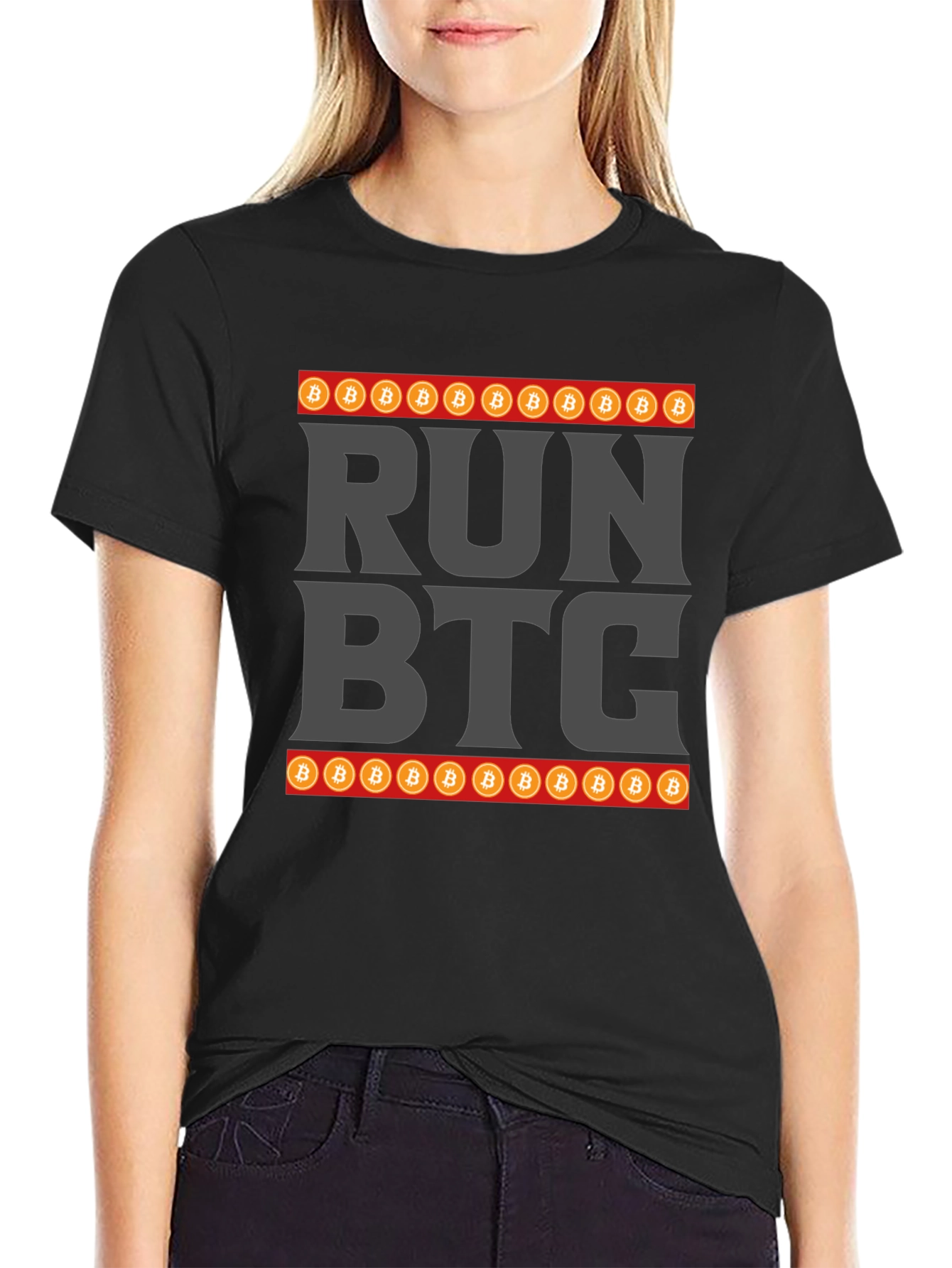 Run BTC Crypto T-Shirt