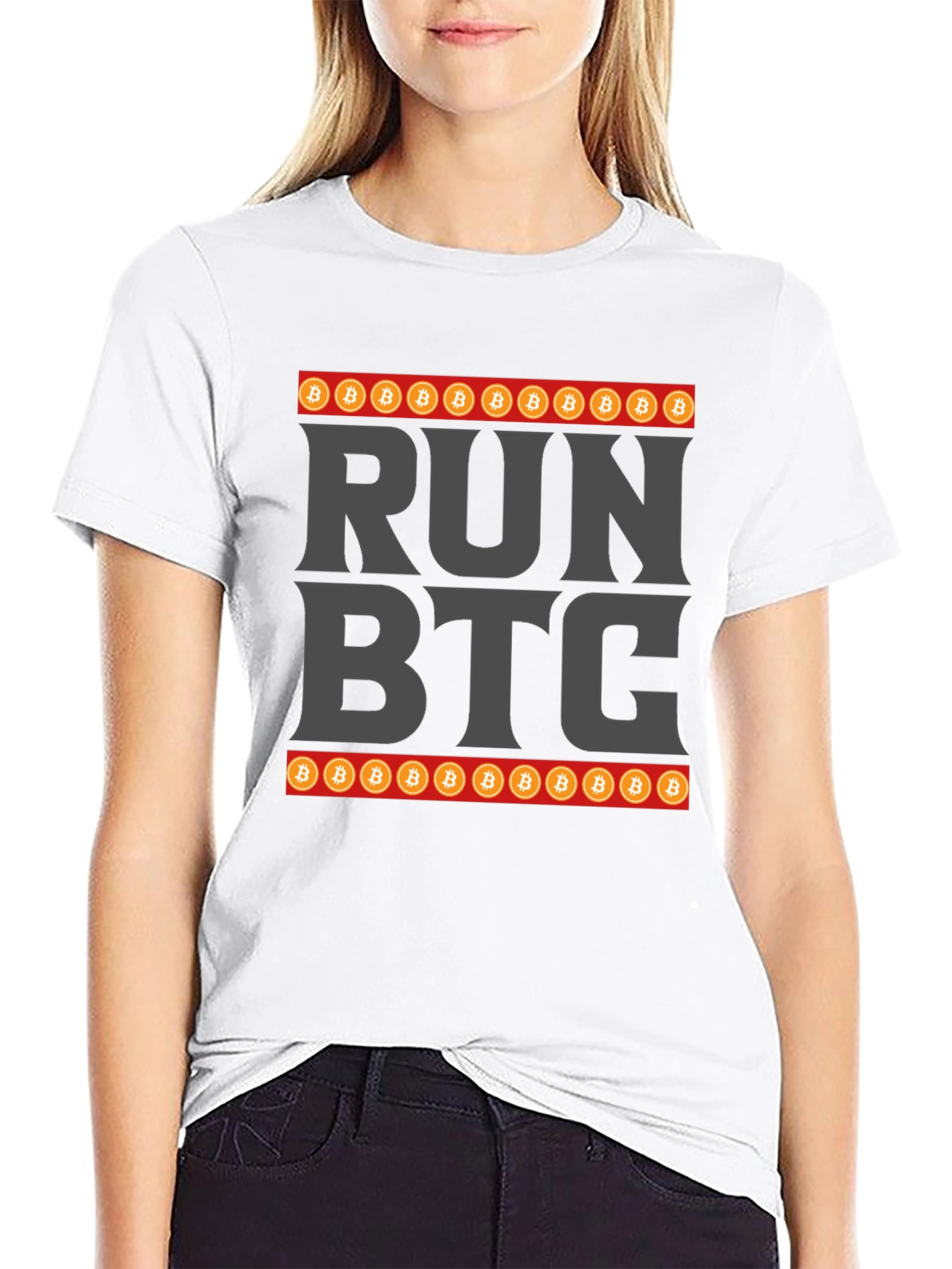 Run BTC Crypto T-Shirt