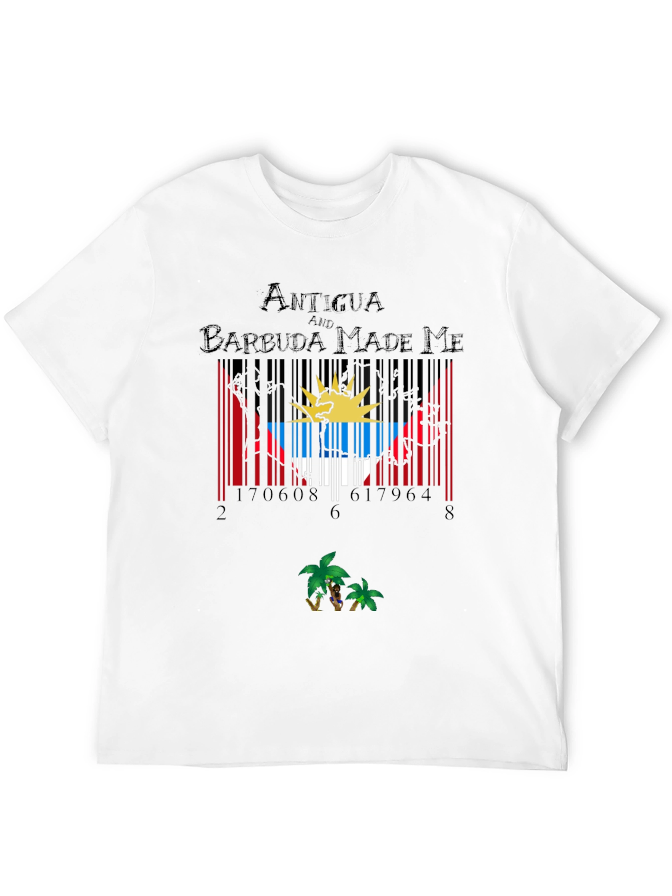 Antigua Barbuda Barcode T-Shirt
