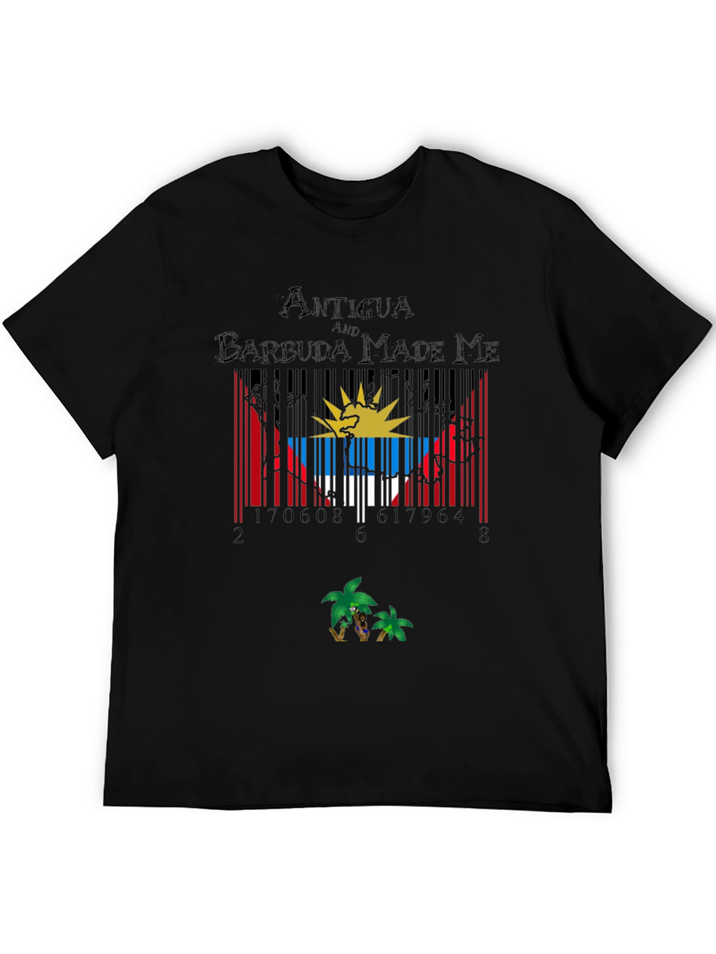 Antigua Barbuda Barcode T-Shirt