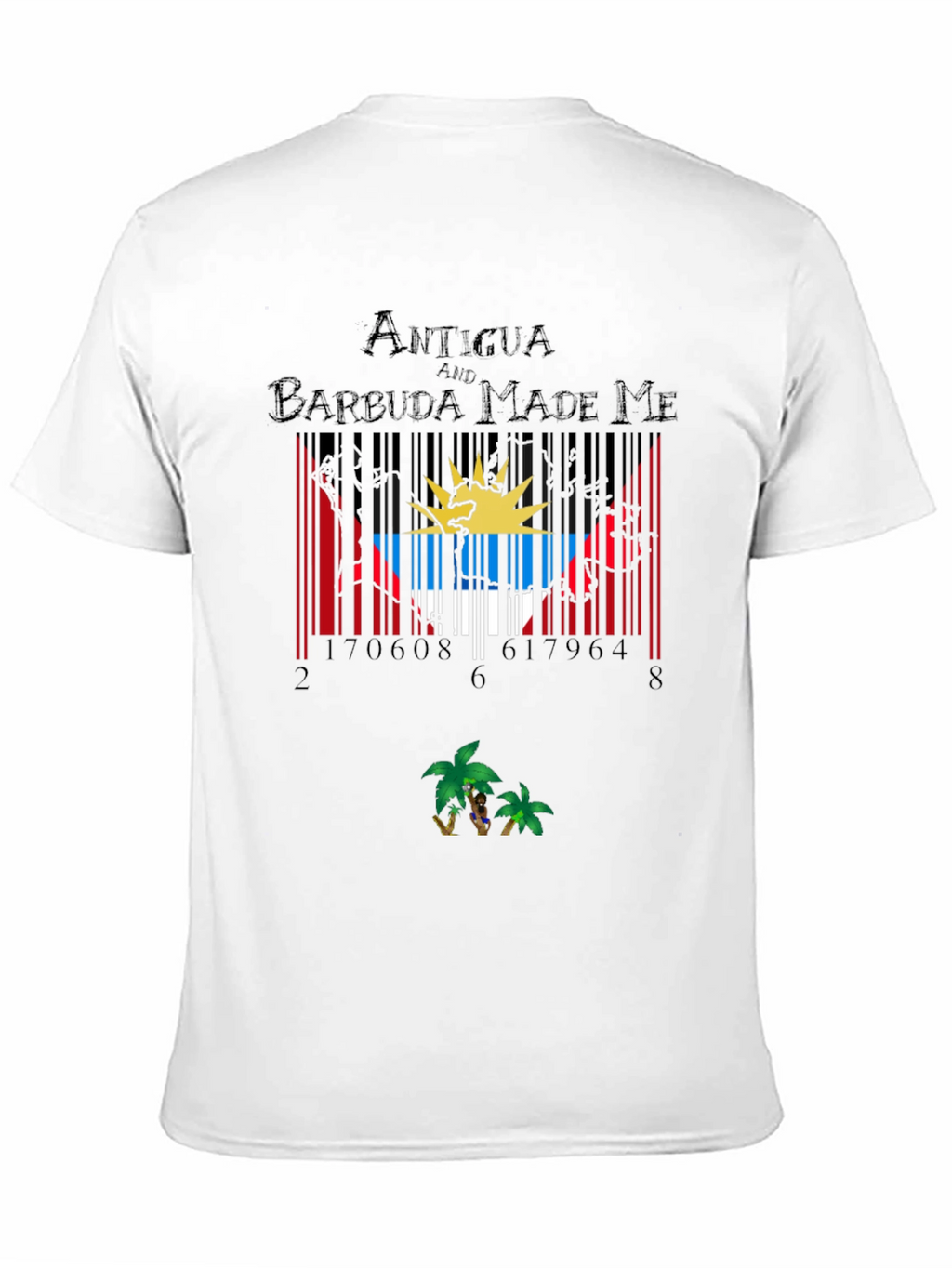 Antigua Barbuda Barcode T-Shirt