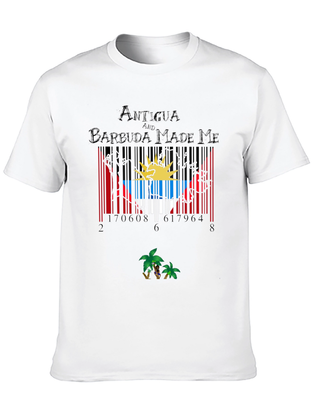 Antigua Barbuda Barcode T-Shirt