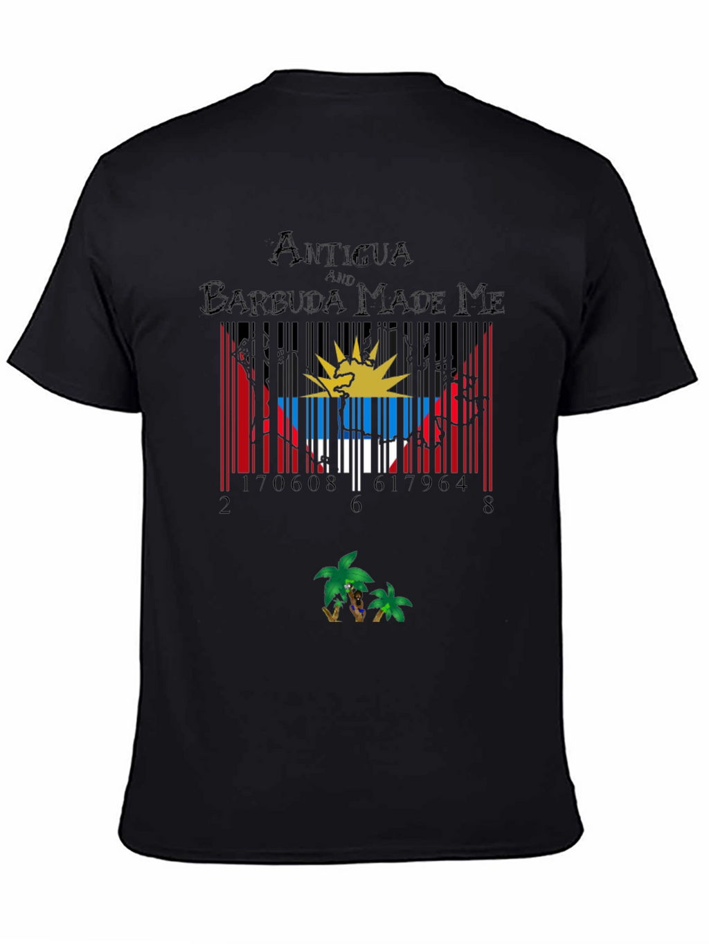 Antigua Barbuda Barcode T-Shirt