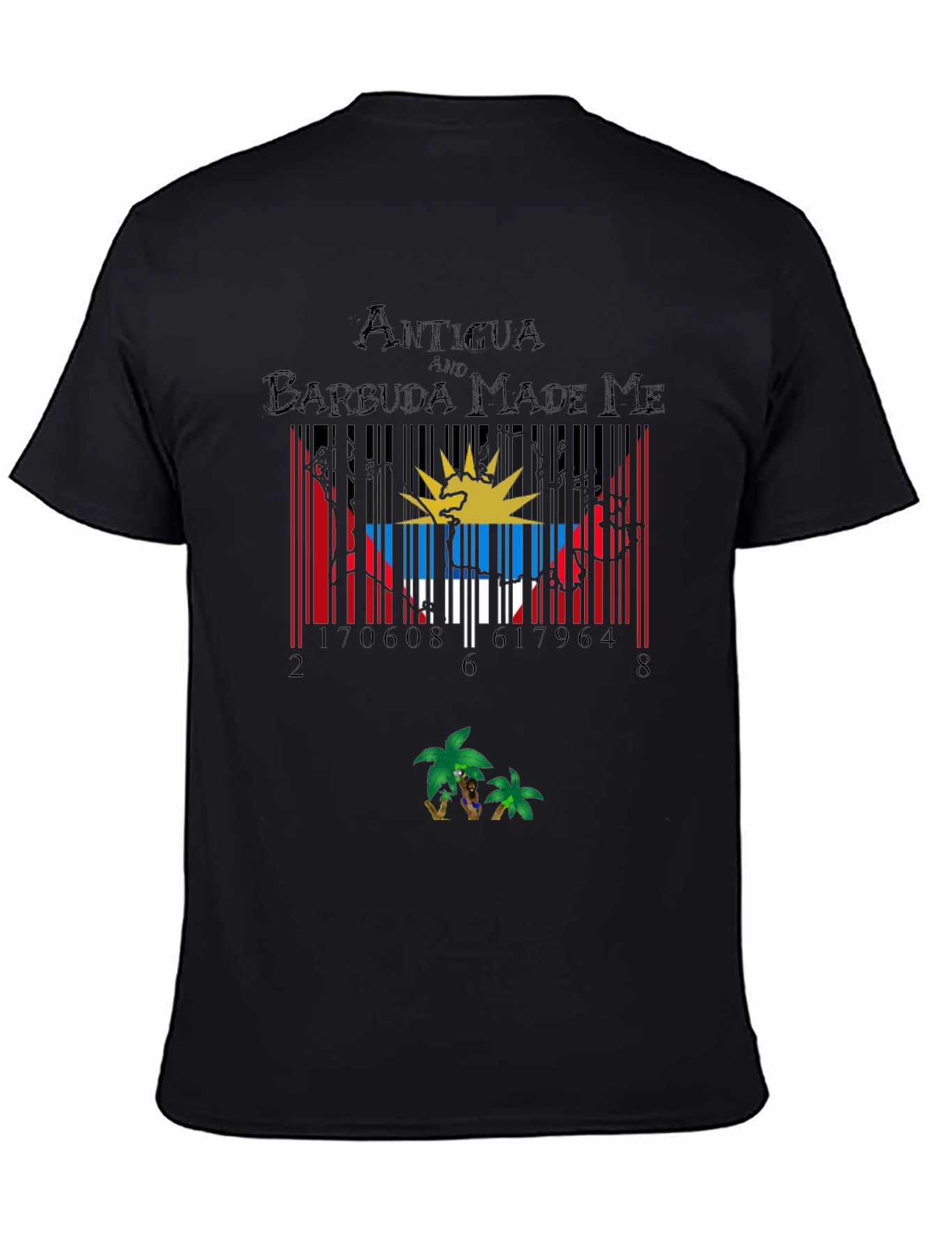 Antigua Barbuda Barcode T-Shirt