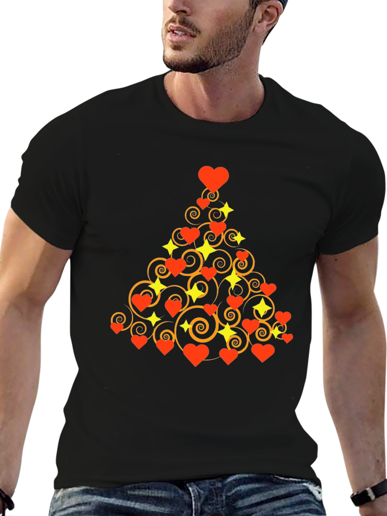 Heart Christmas Tree Tee