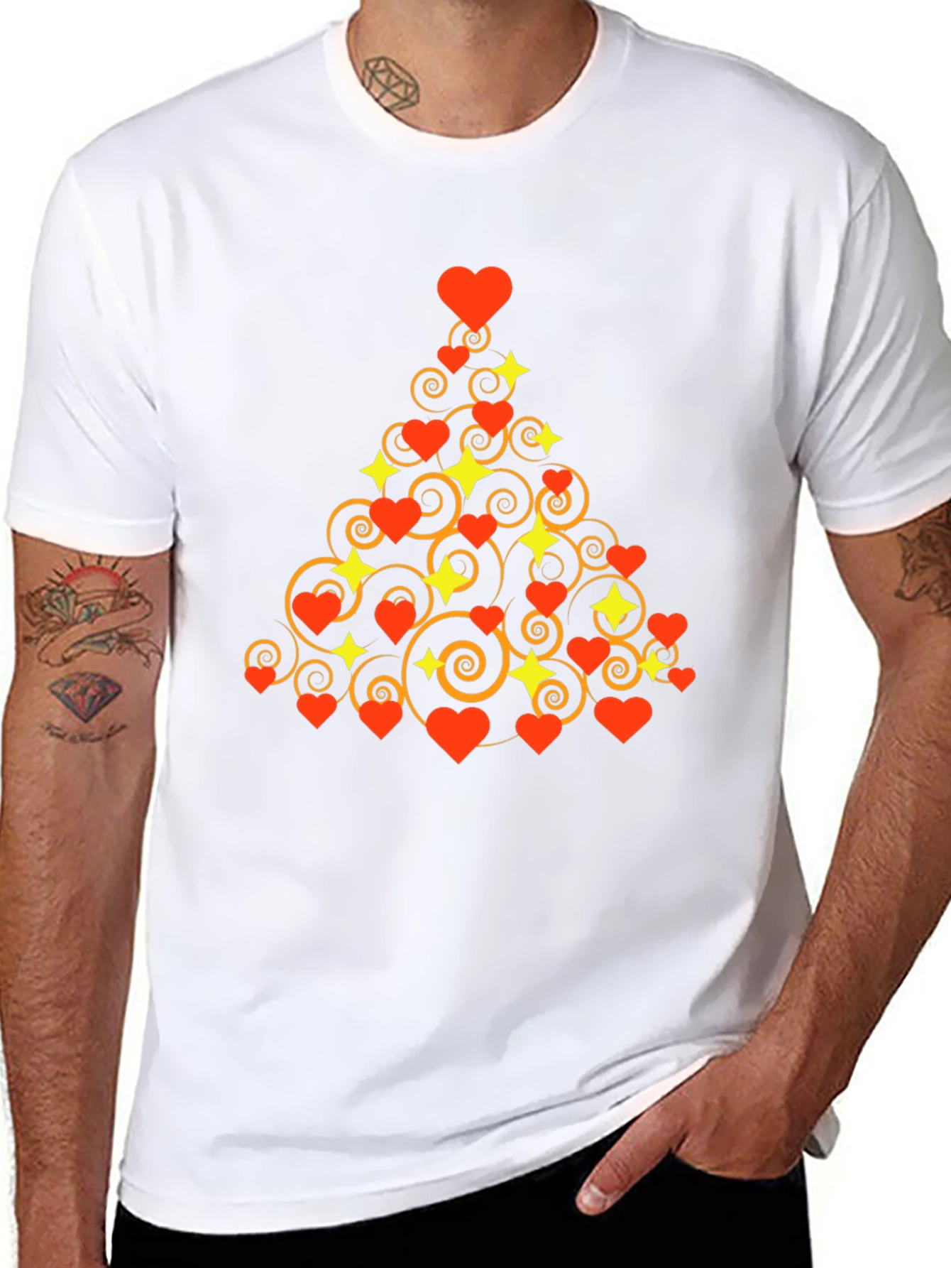 Heart Christmas Tree Tee