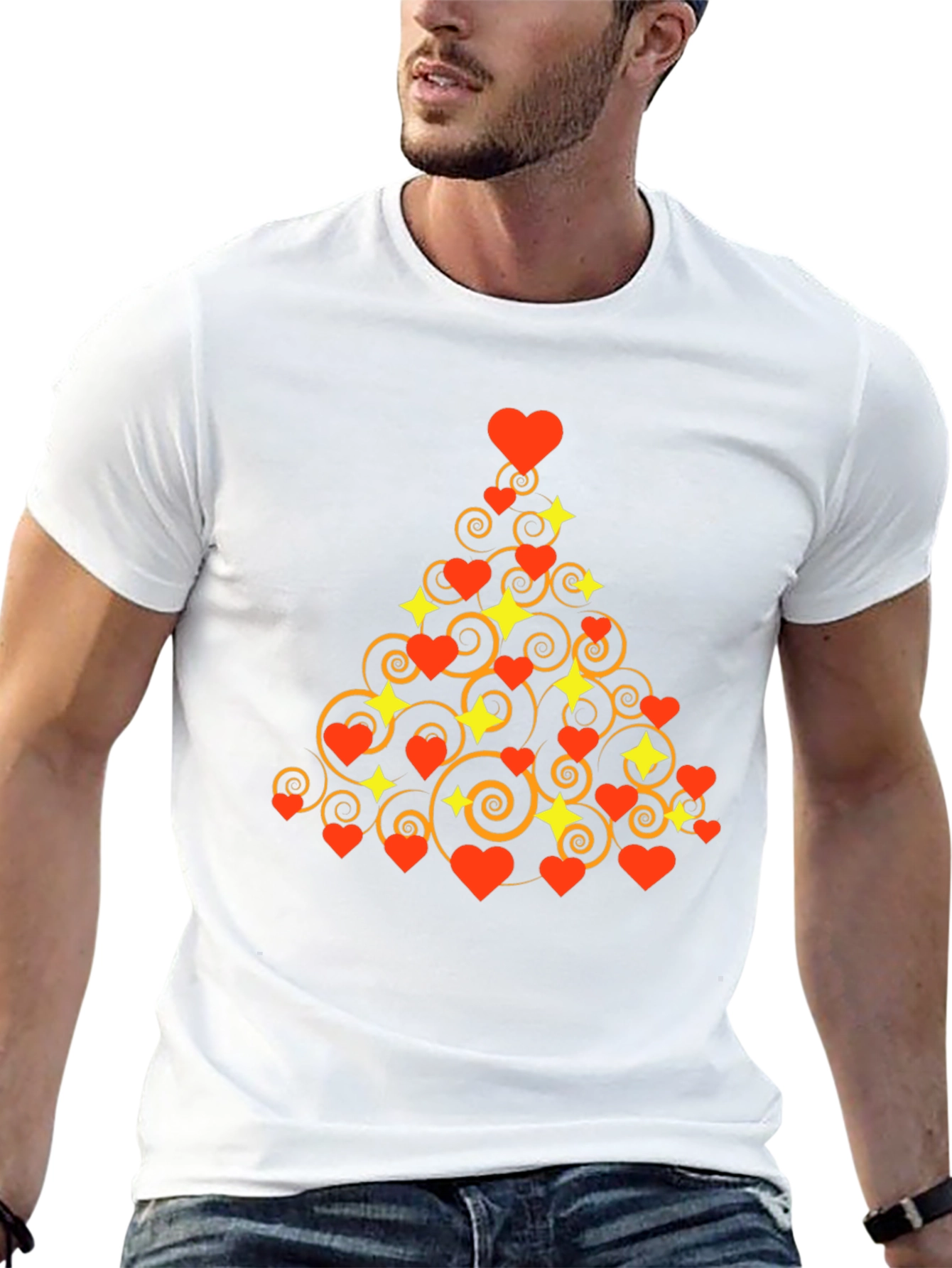 Heart Christmas Tree Tee
