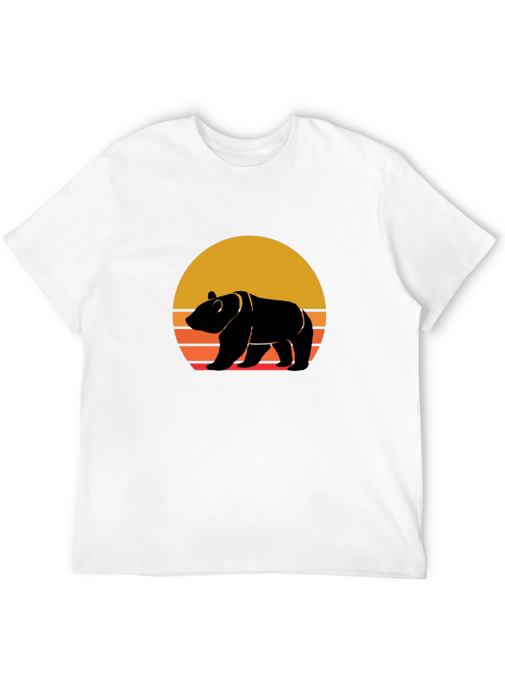 Retro Bear Sunset Graphic Tee