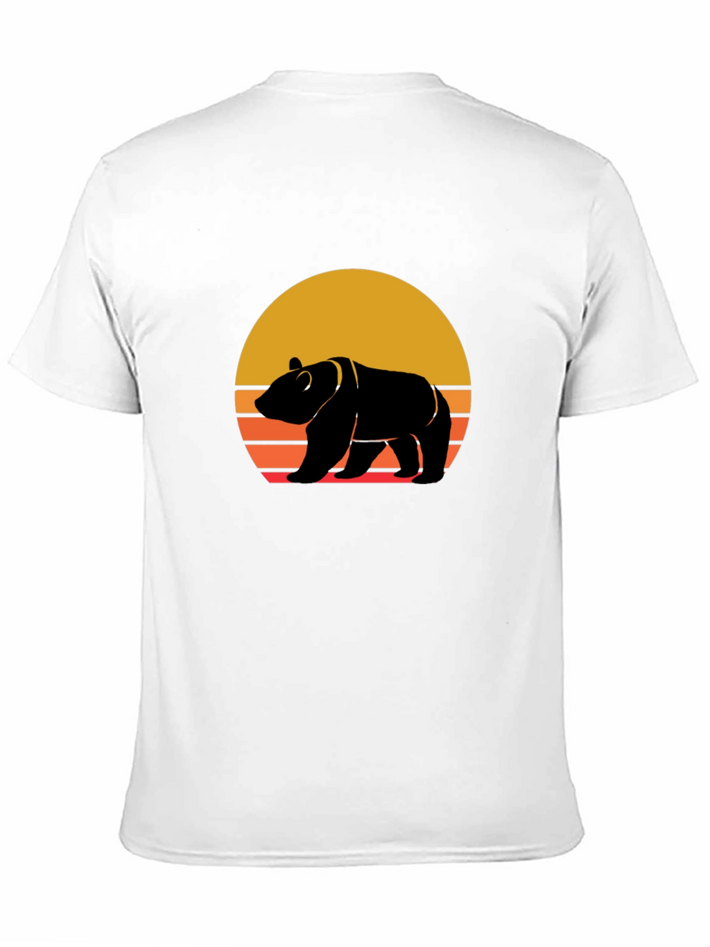 Retro Bear Sunset Graphic Tee