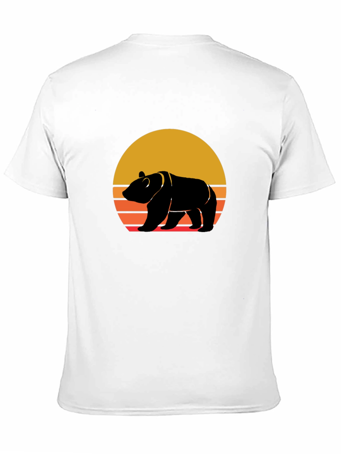 Retro Bear Sunset Graphic Tee