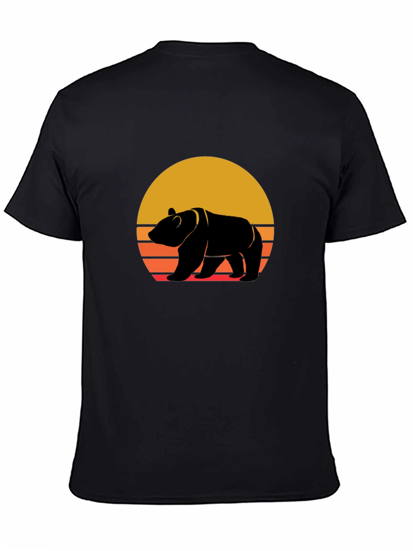 Retro Bear Sunset Graphic Tee