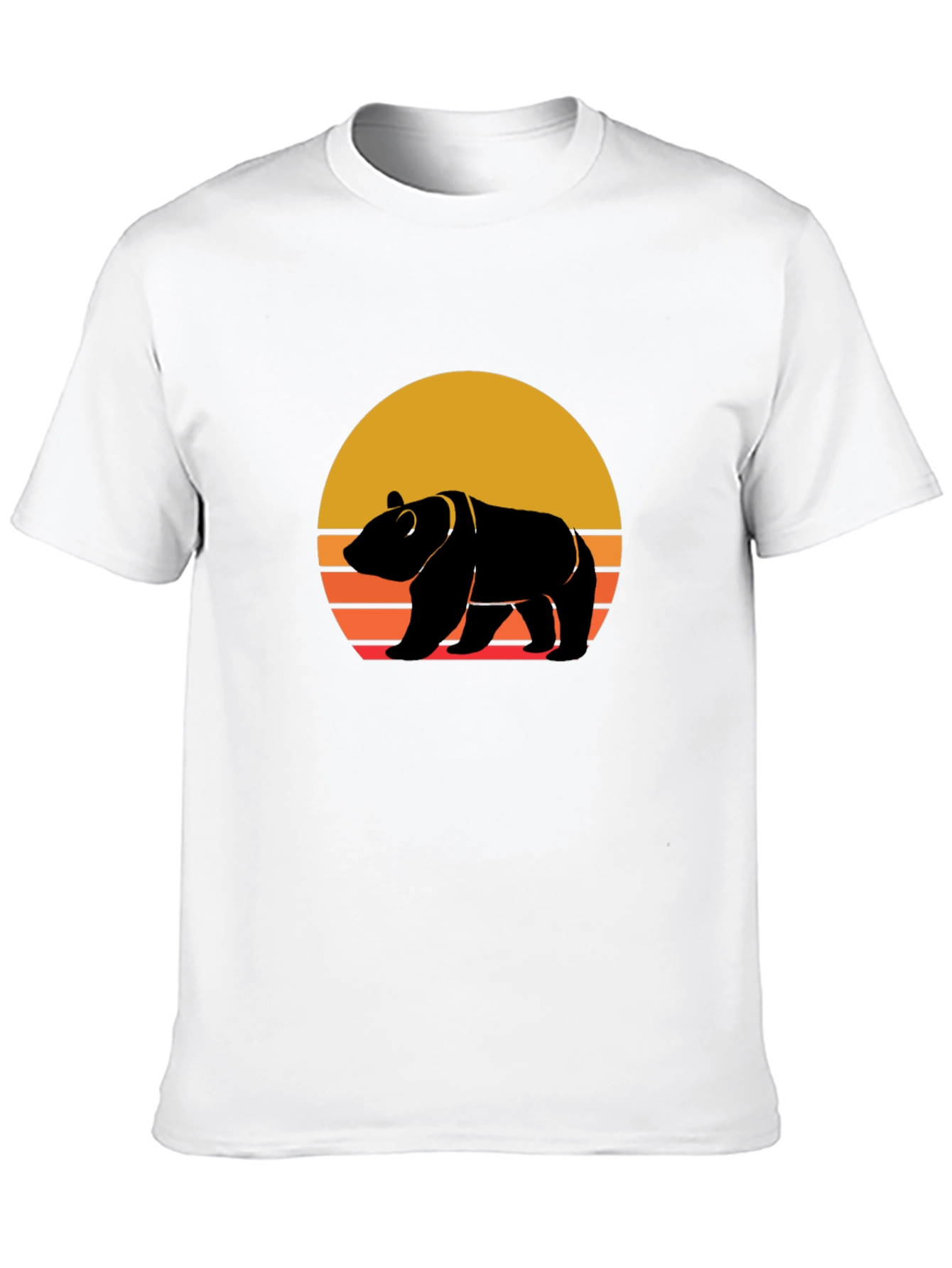Retro Bear Sunset Graphic Tee