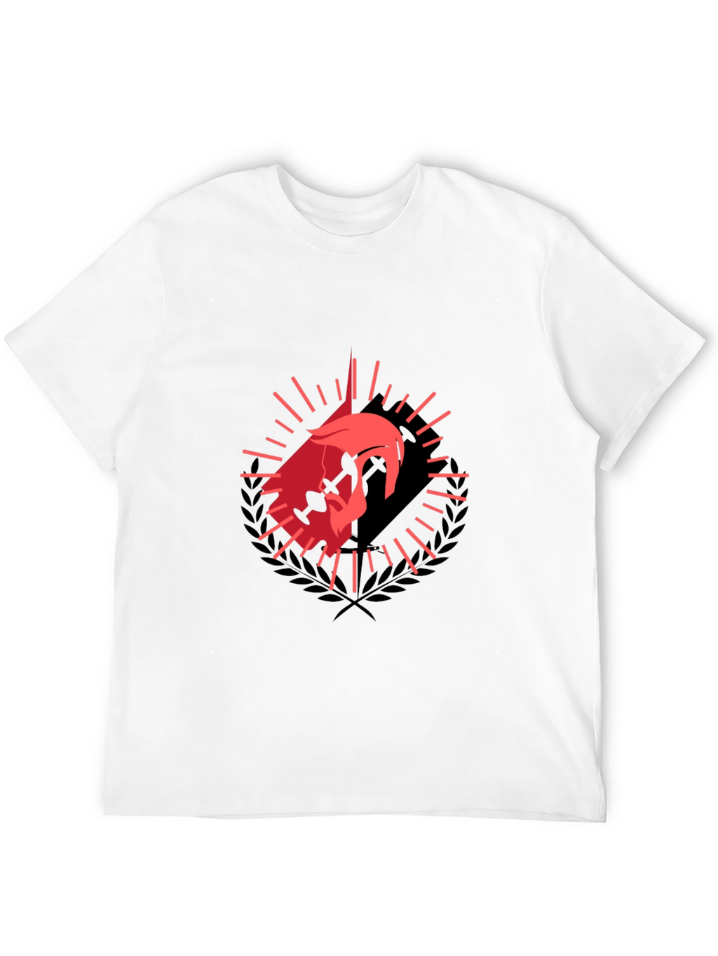 Spartan Helmet Graphic Black T-Shirt