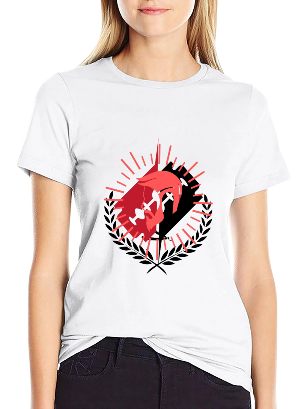 Spartan Helmet Graphic Black T-Shirt