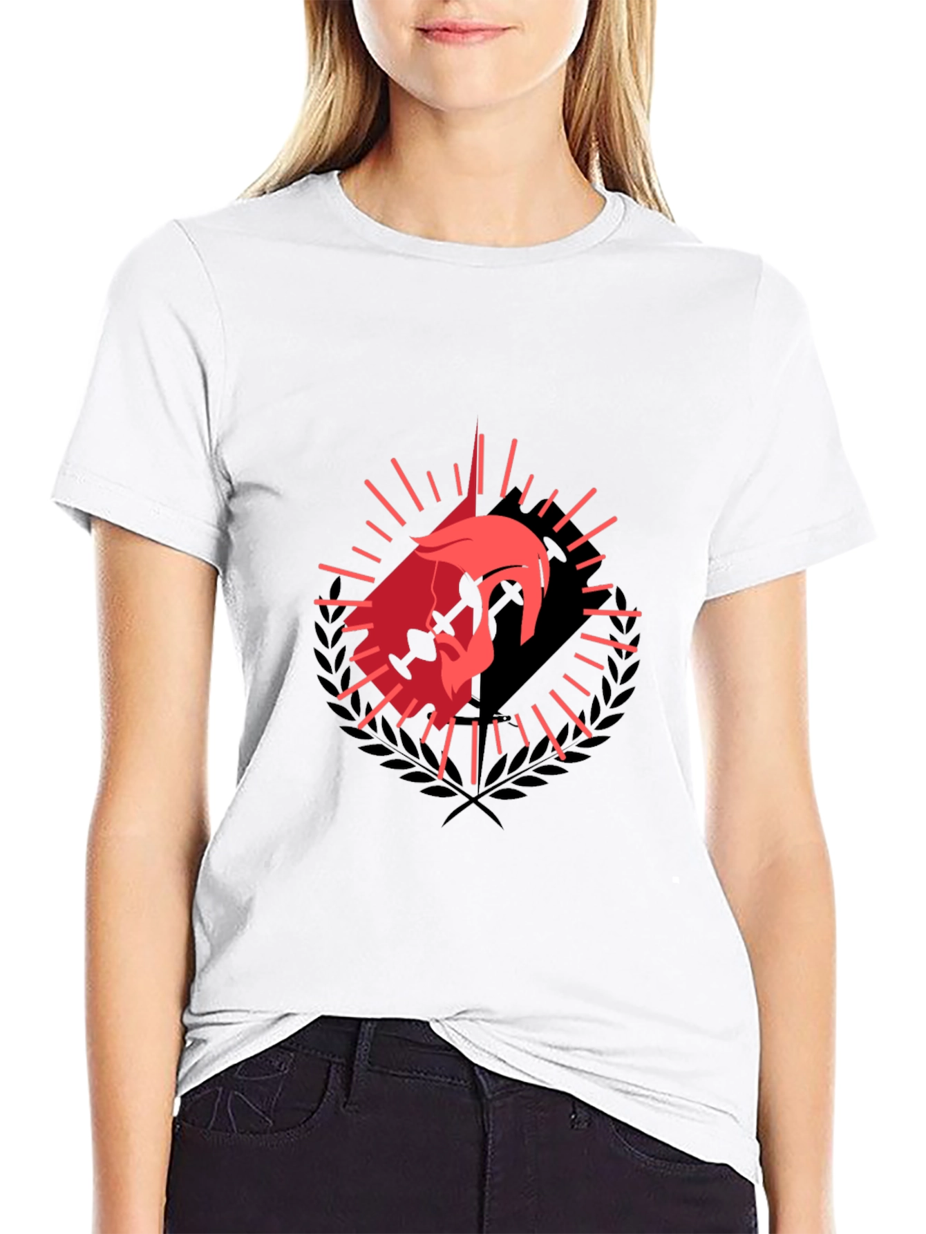 Spartan Helmet Graphic Black T-Shirt