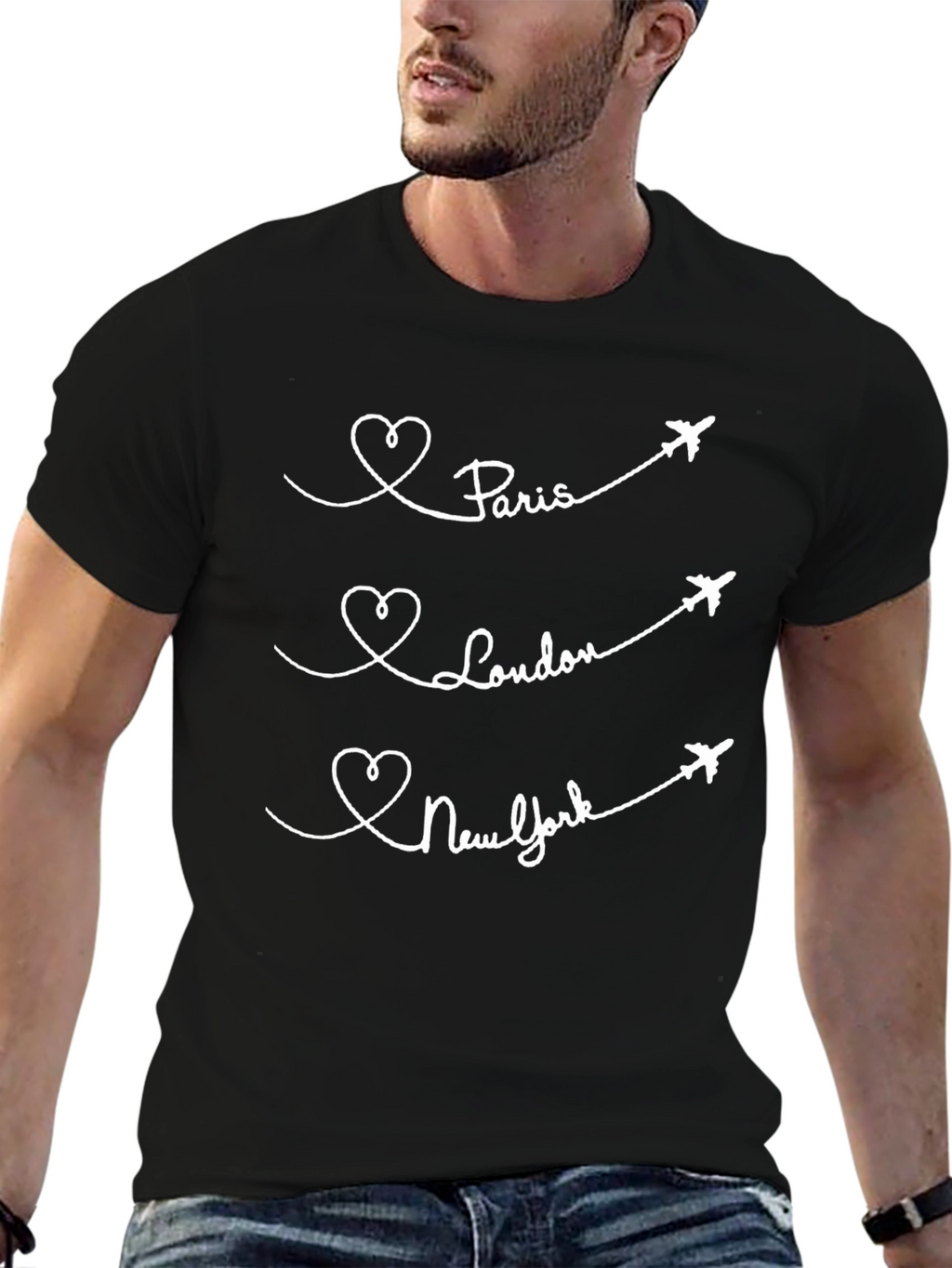 Paris London New York Tee - Travel T-Shirt
