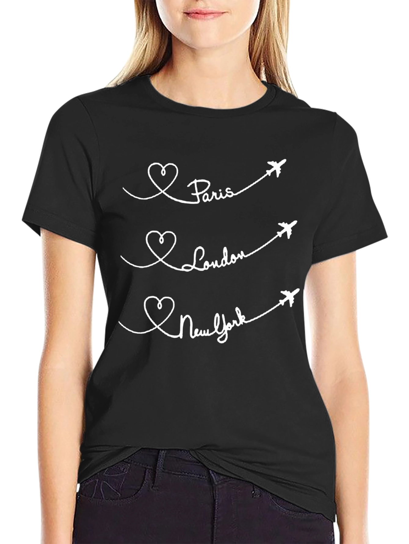 Paris London New York Tee - Travel T-Shirt