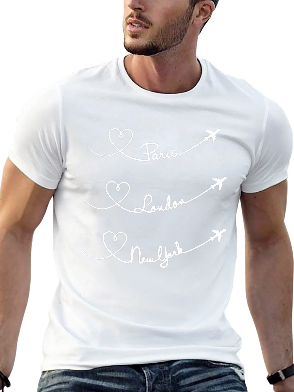 Paris London New York Tee - Travel T-Shirt