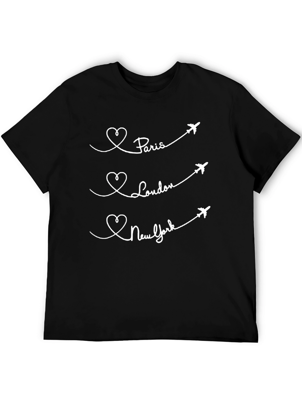 Paris London New York Tee - Travel T-Shirt