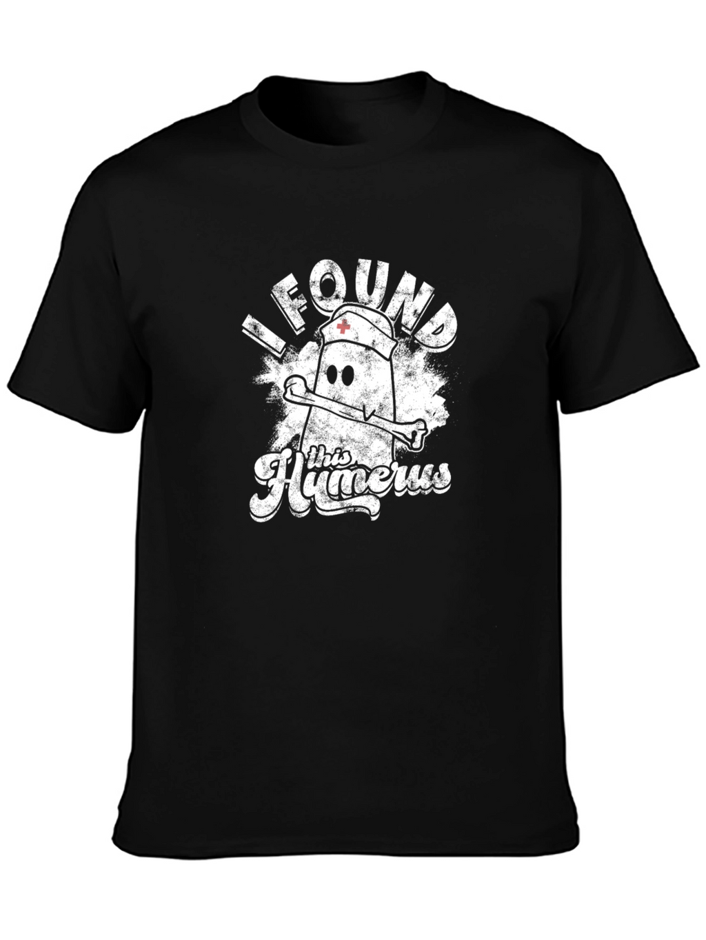 Humorous Humerus Nurse Pun Black T-Shirt
