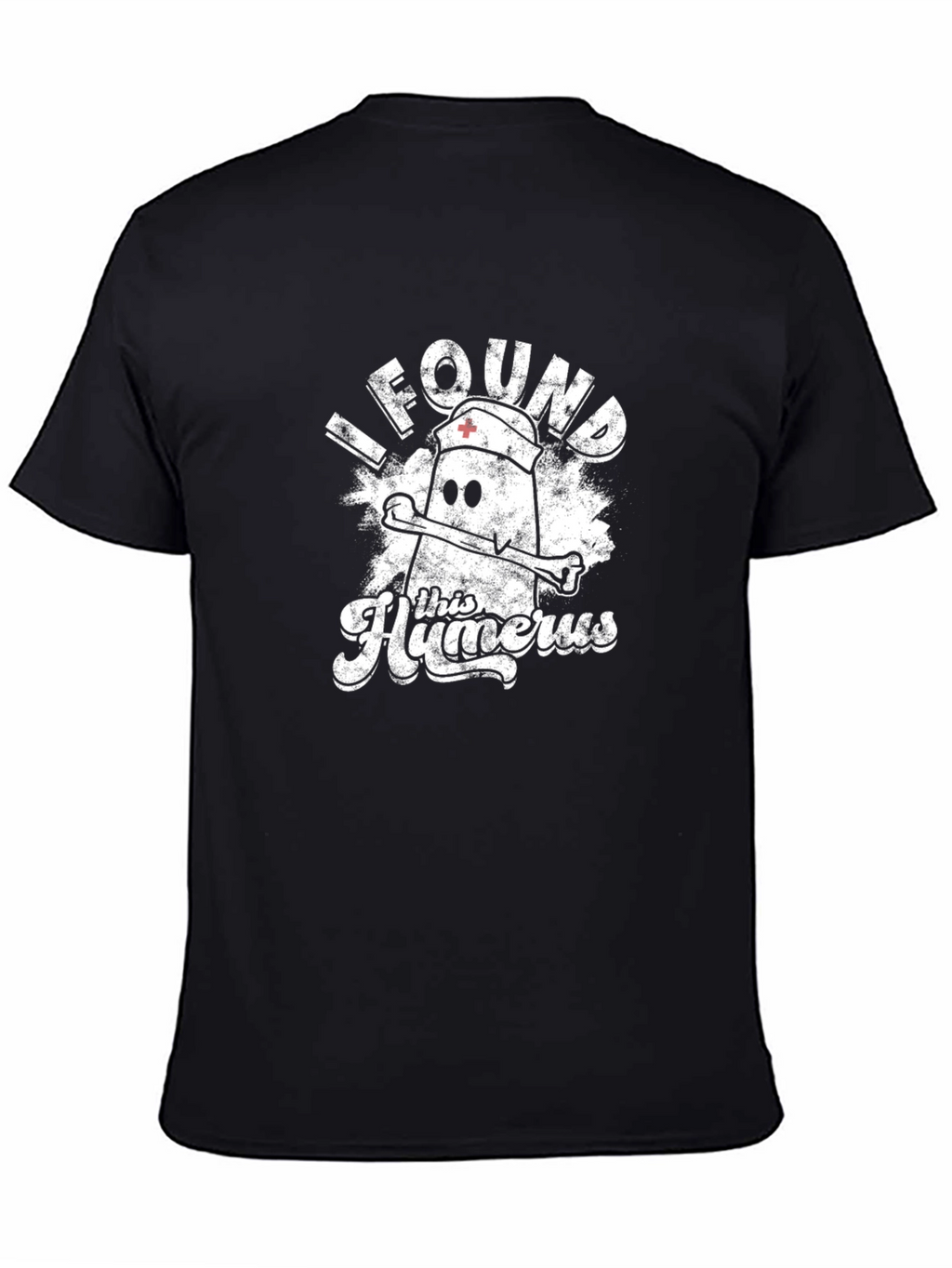 Humorous Humerus Nurse Pun Black T-Shirt