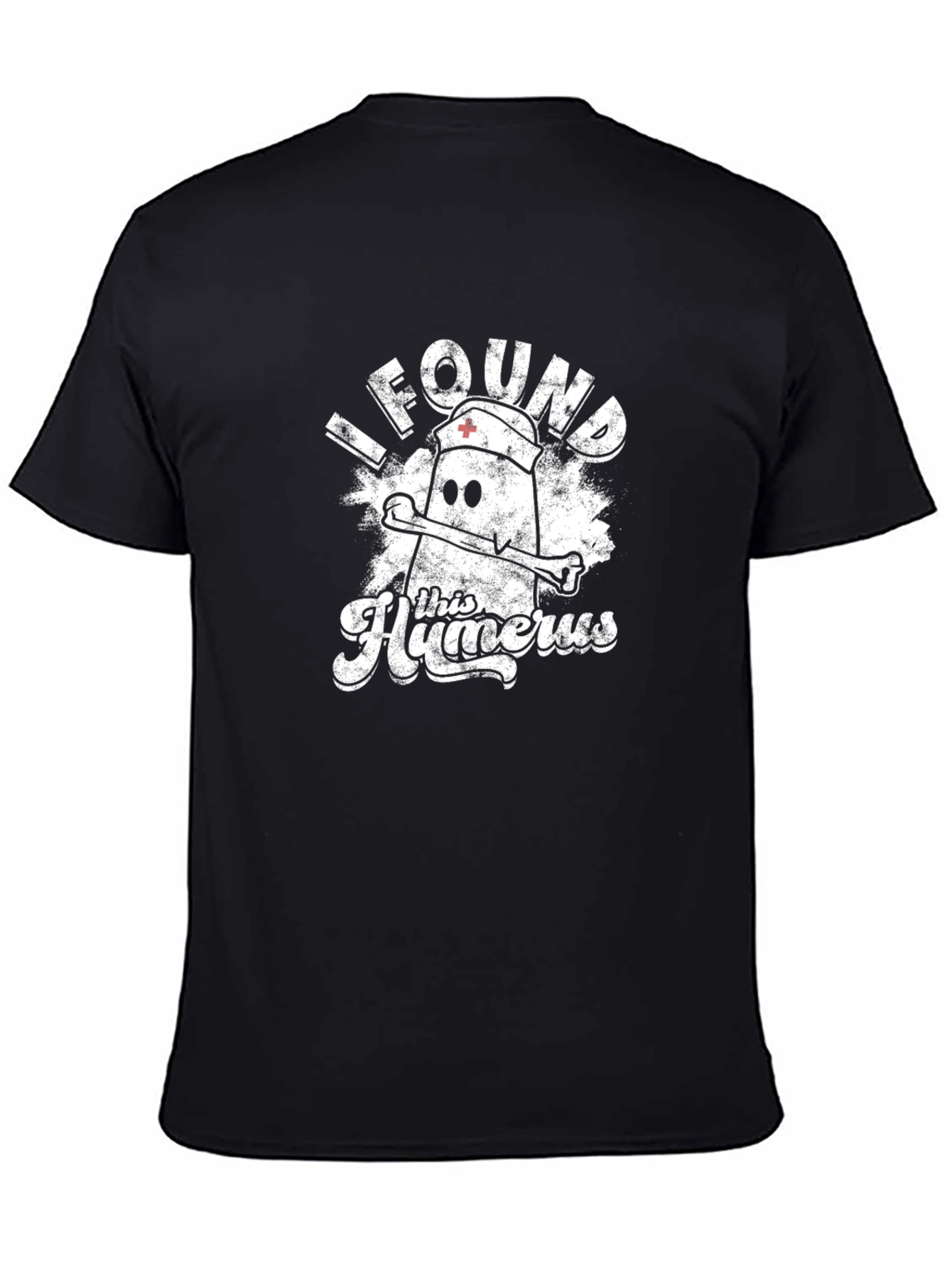 Humorous Humerus Nurse Pun Black T-Shirt