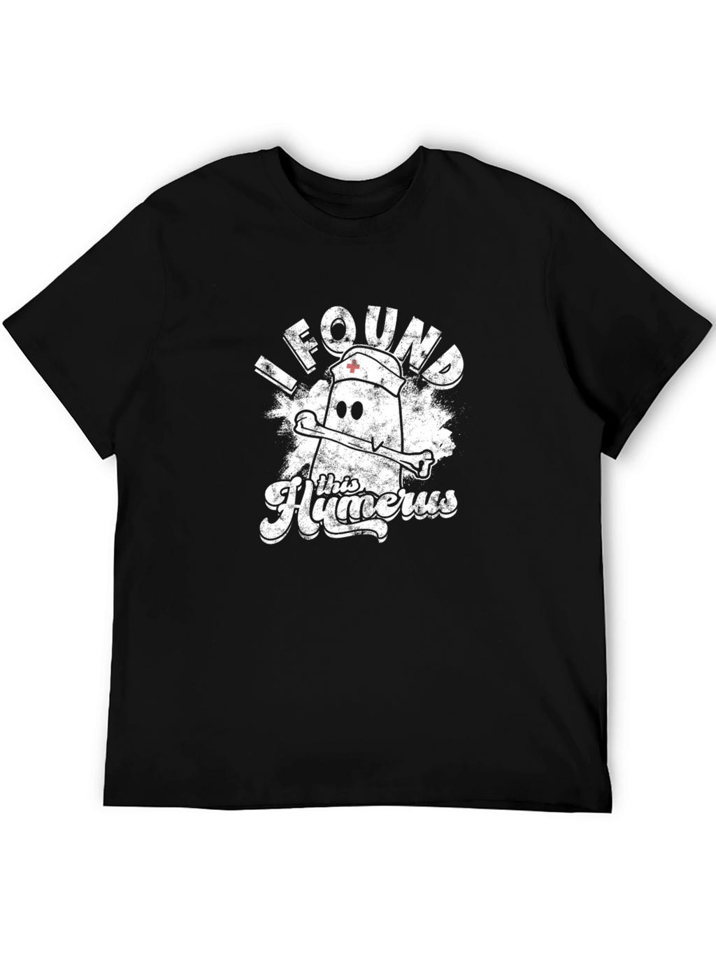 Humorous Humerus Nurse Pun Black T-Shirt