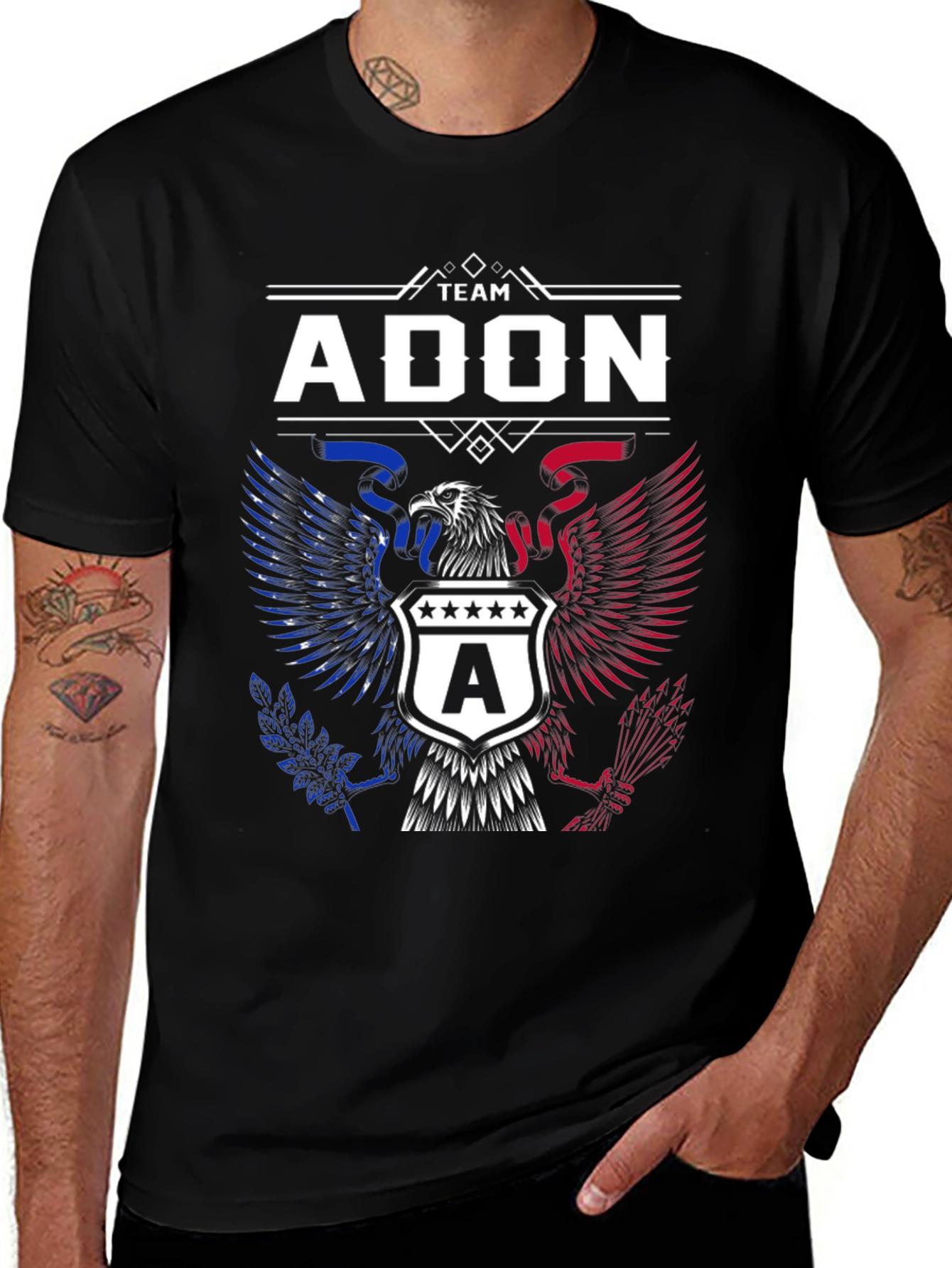 Team Adon Eagle Crest Graphic Tee