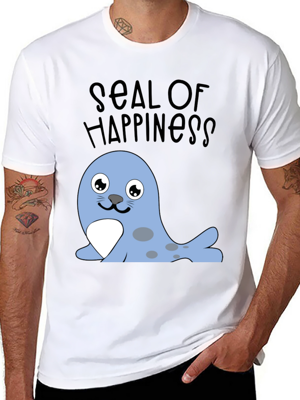 Seal of Happiness Graphic T-Shirt