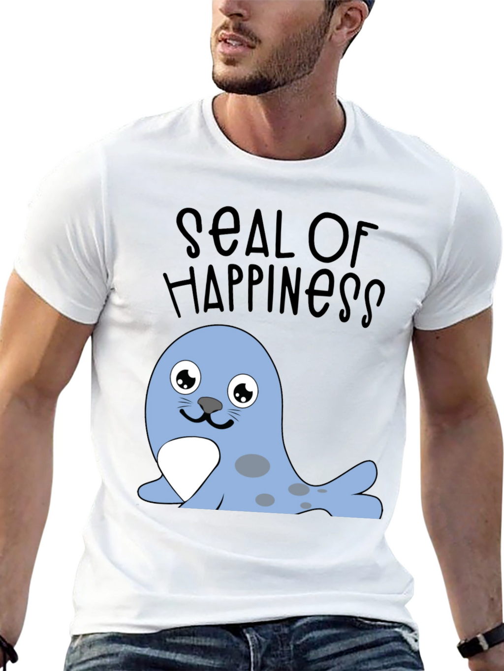 Seal of Happiness Graphic T-Shirt
