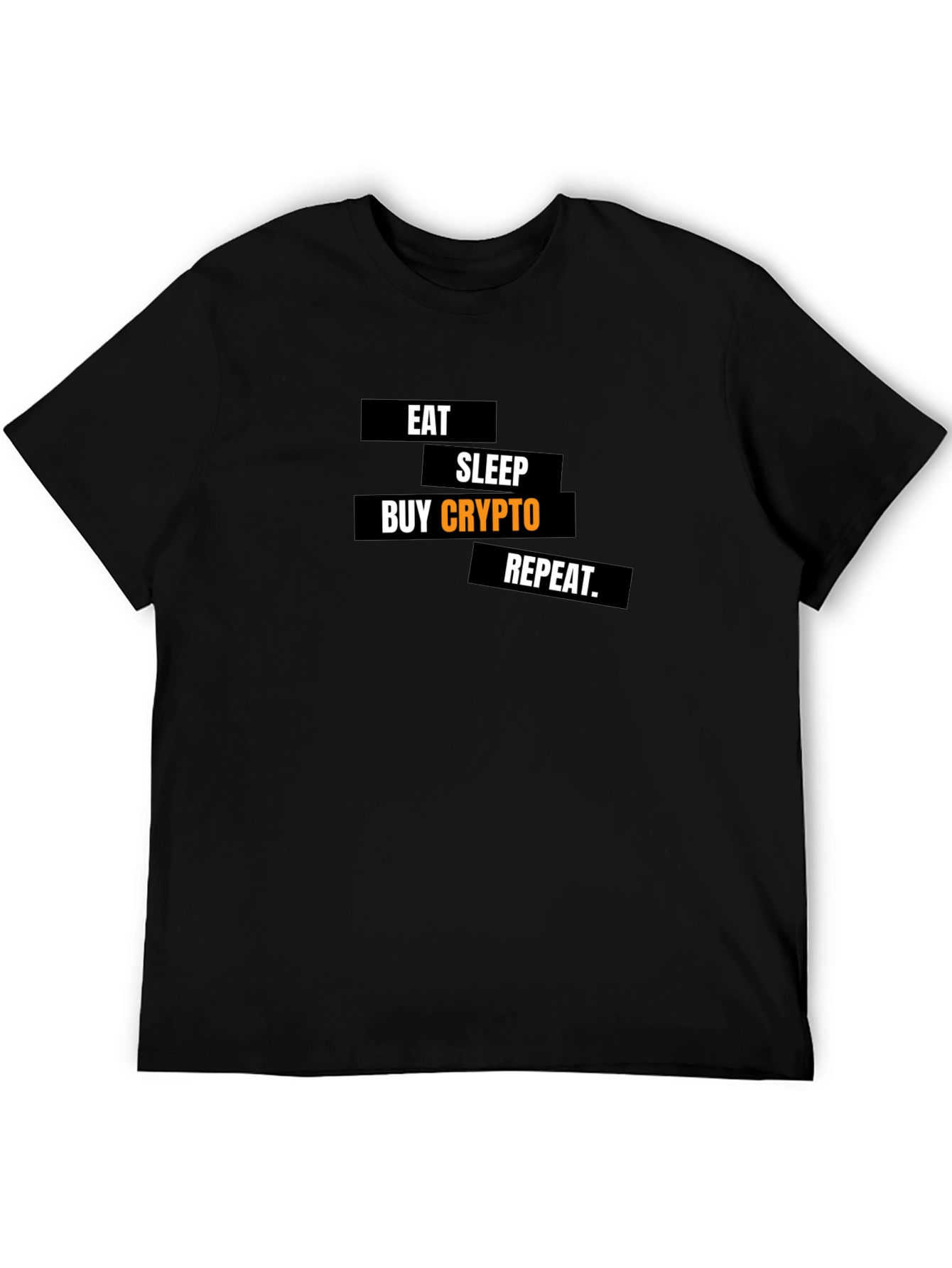 Eat Sleep Buy Crypto Repeat Black T-Shirt
